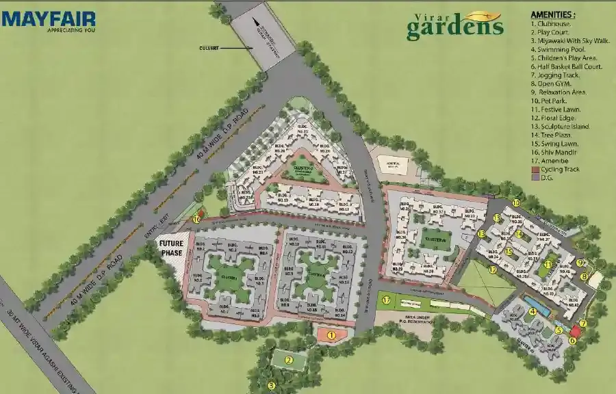 Mayfair Virar Gardens master plan layout